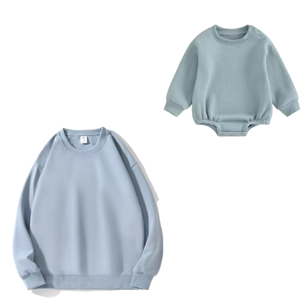 Ensemble matchy sweat allaitement maman & bébé 🌸