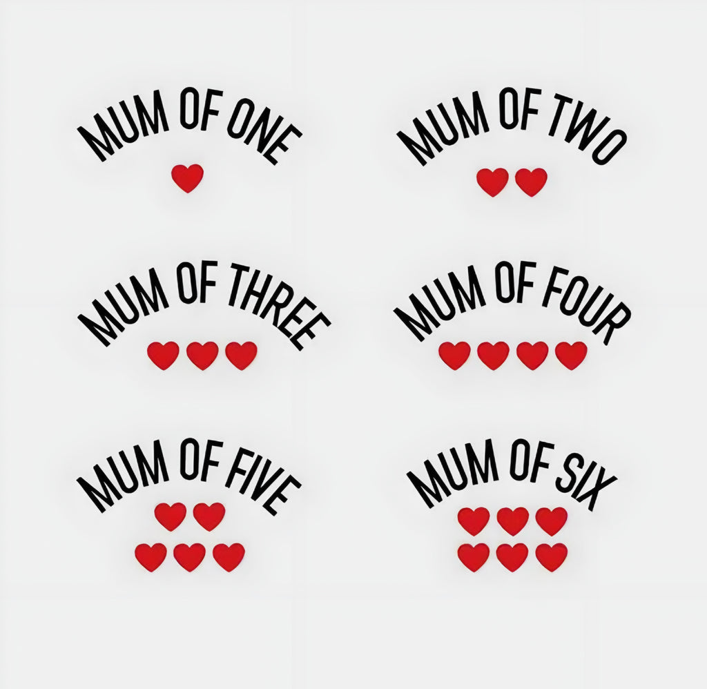 T-shirt d’allaitement - MOM OF ❤️ (personnalisable)