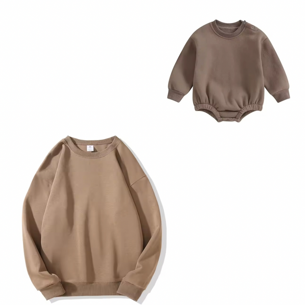 Ensemble matchy sweat allaitement maman & bébé 🌸