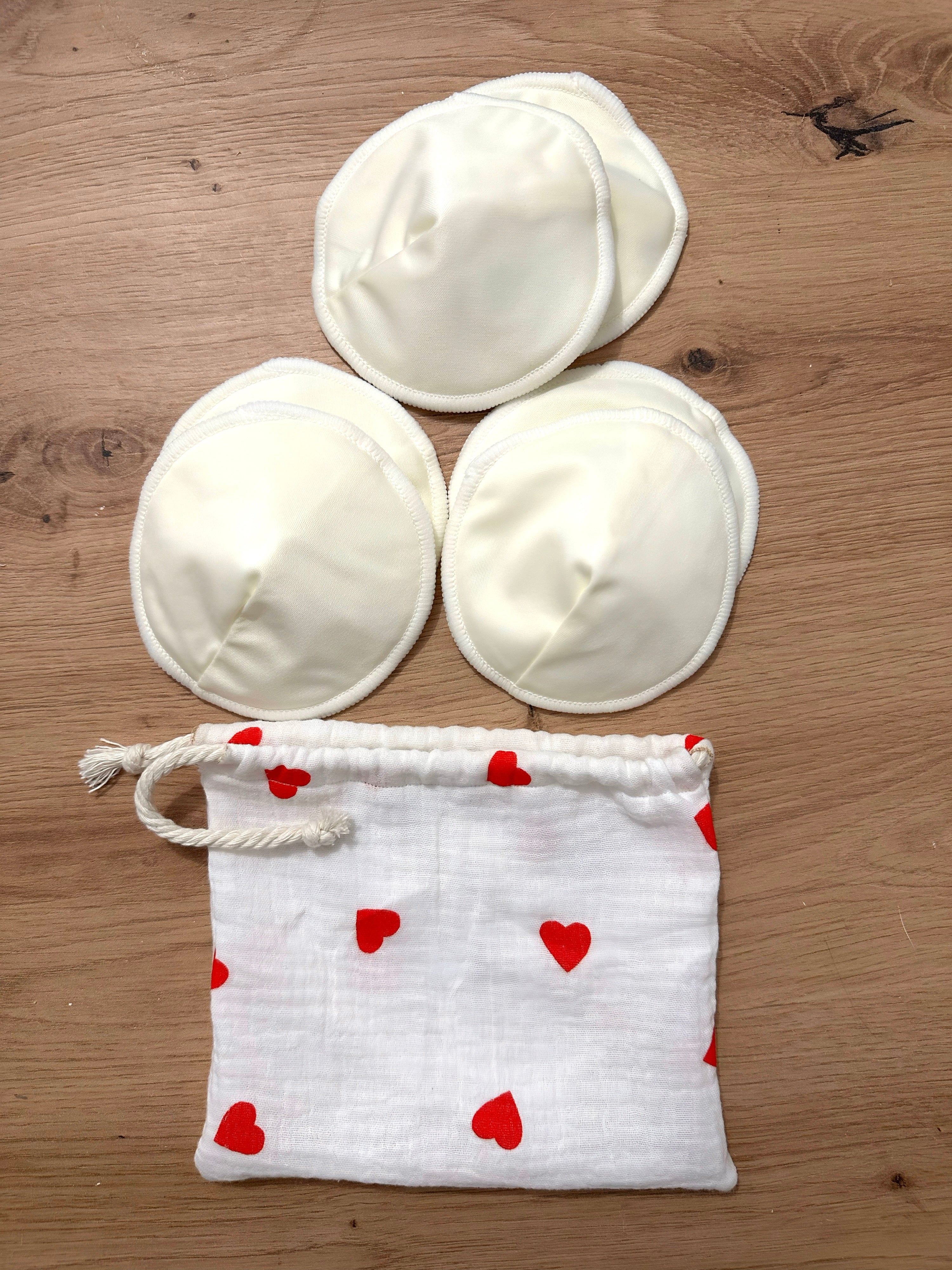 ☁️ Pack 6 Coussinets d’allaitement 100% coton bio