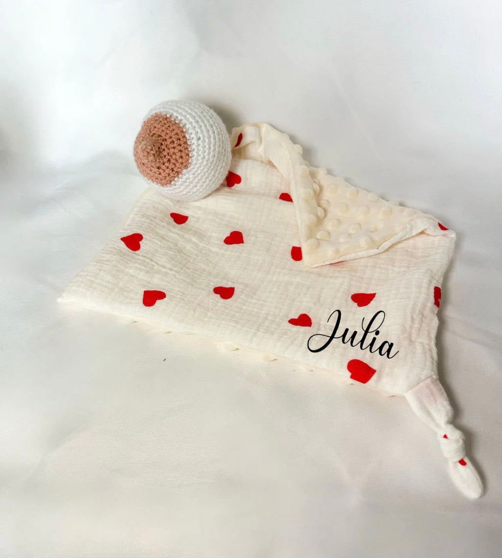 Doudou Néné - le doudou allaitement tout doux + Prénom 🤍