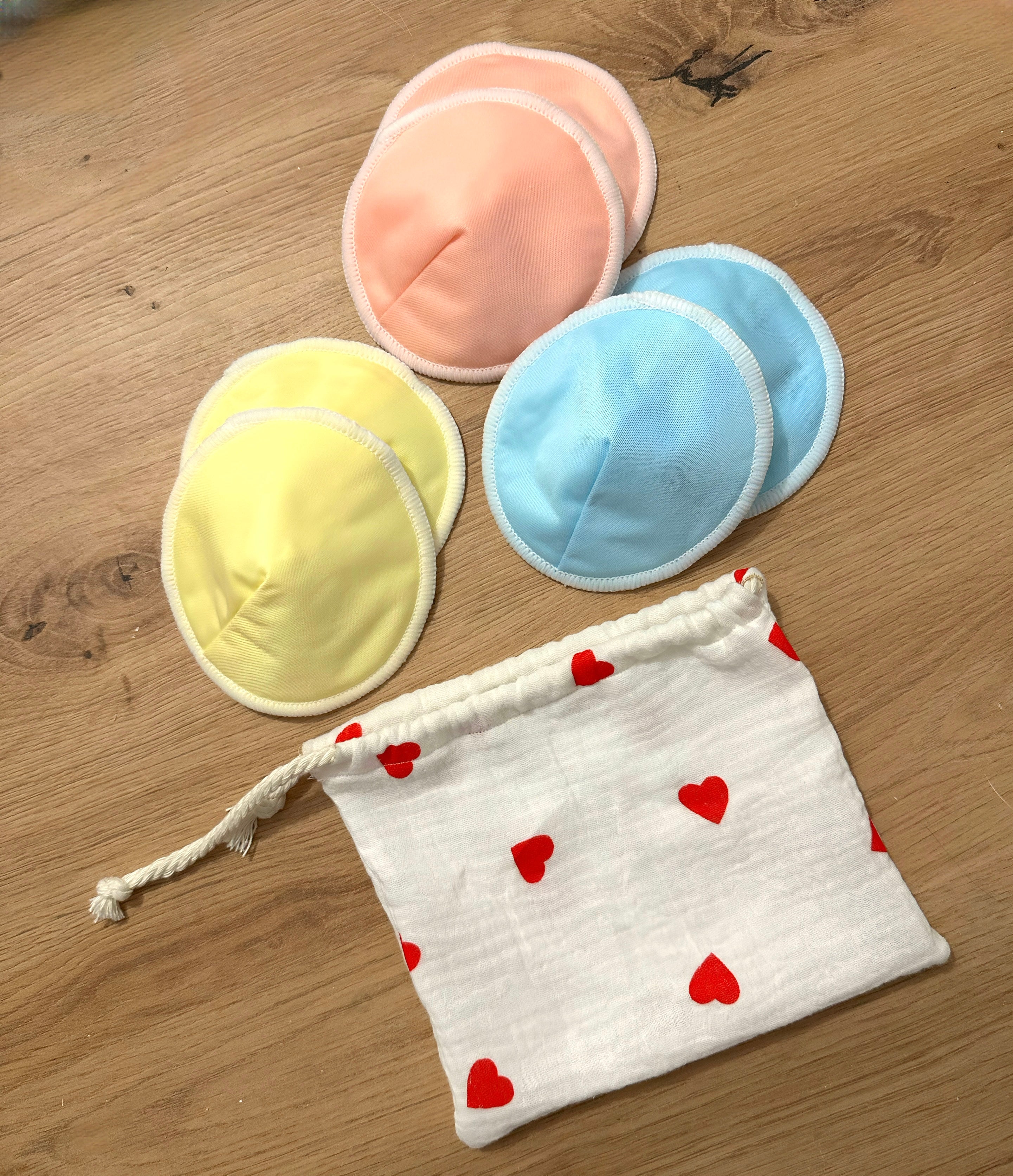 ☁️ Pack 6 Coussinets d’allaitement 100% coton bio
