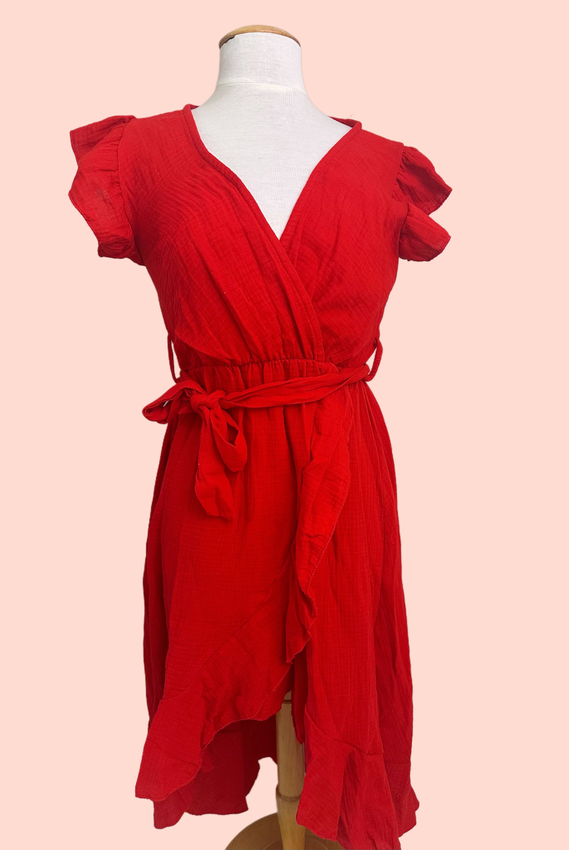 🌿 Robe d’allaitement bohème – Gaz de coton (Taille unique)