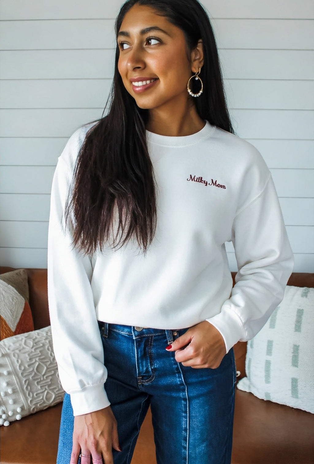 Sweat d’allaitement brodé - Milky Mom