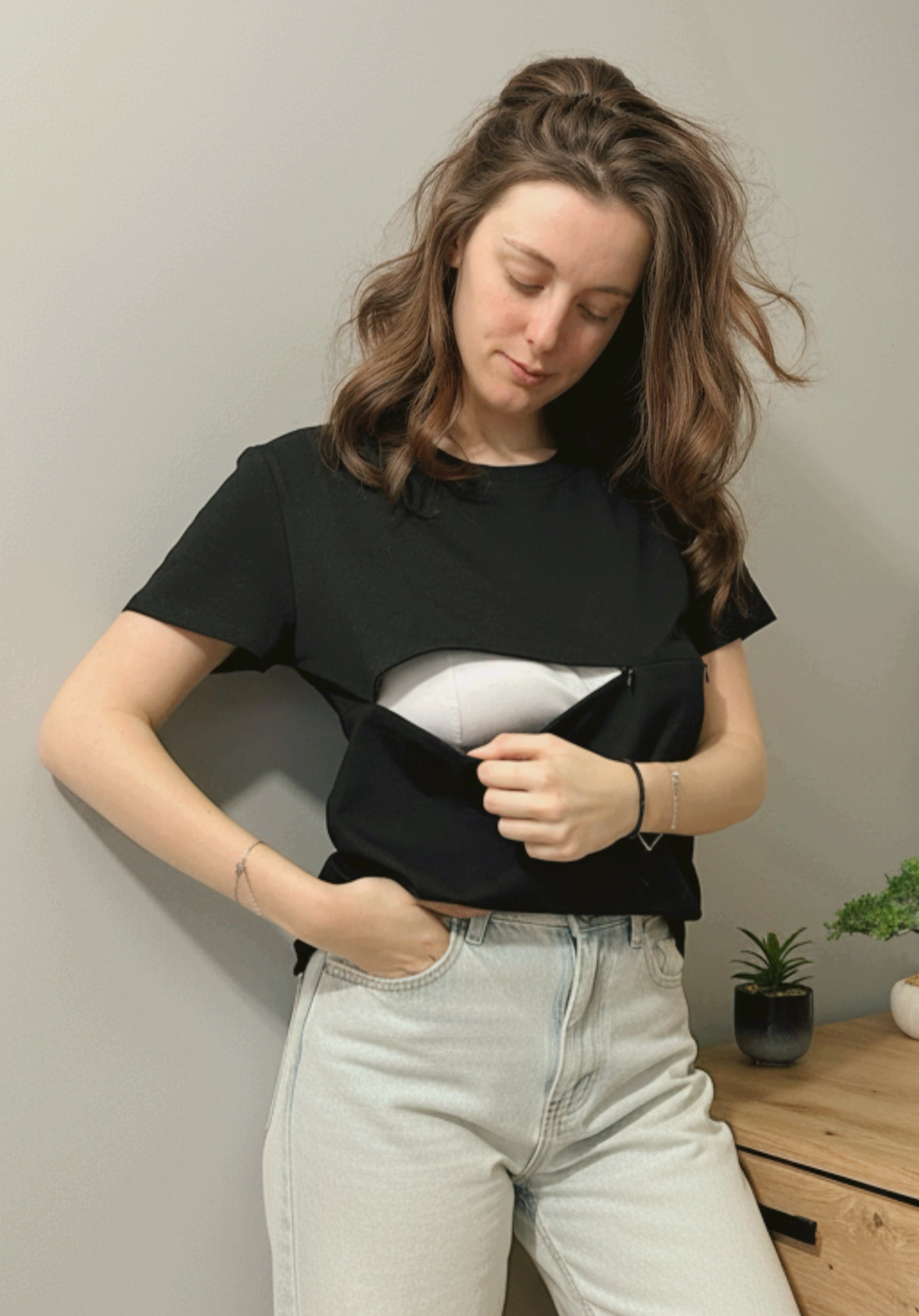 🤍 Haut d’allaitement “Essentiel Doux” 100% coton