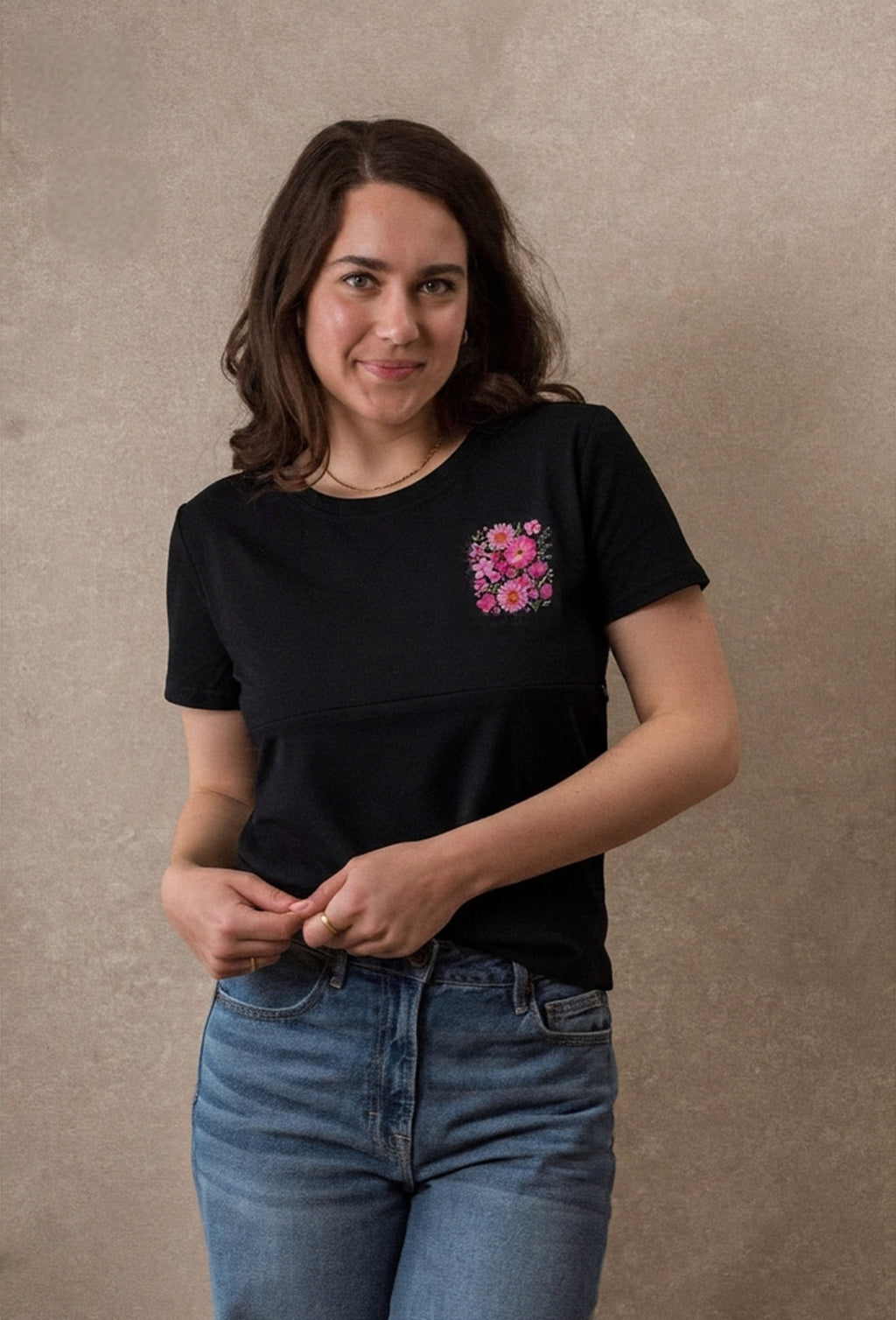 Haut d’allaitement - Motifs Fleurs 🌸