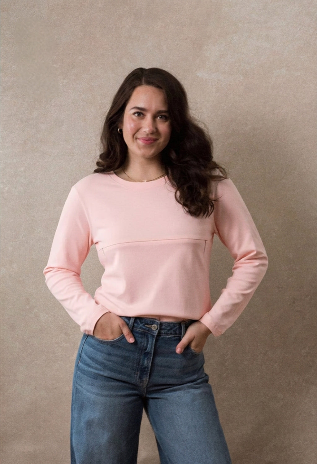 Haut d’allaitement - Essentiel Doux manche longue