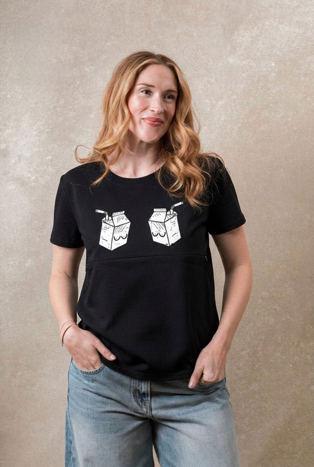 Haut d’allaitement - Motifs lait