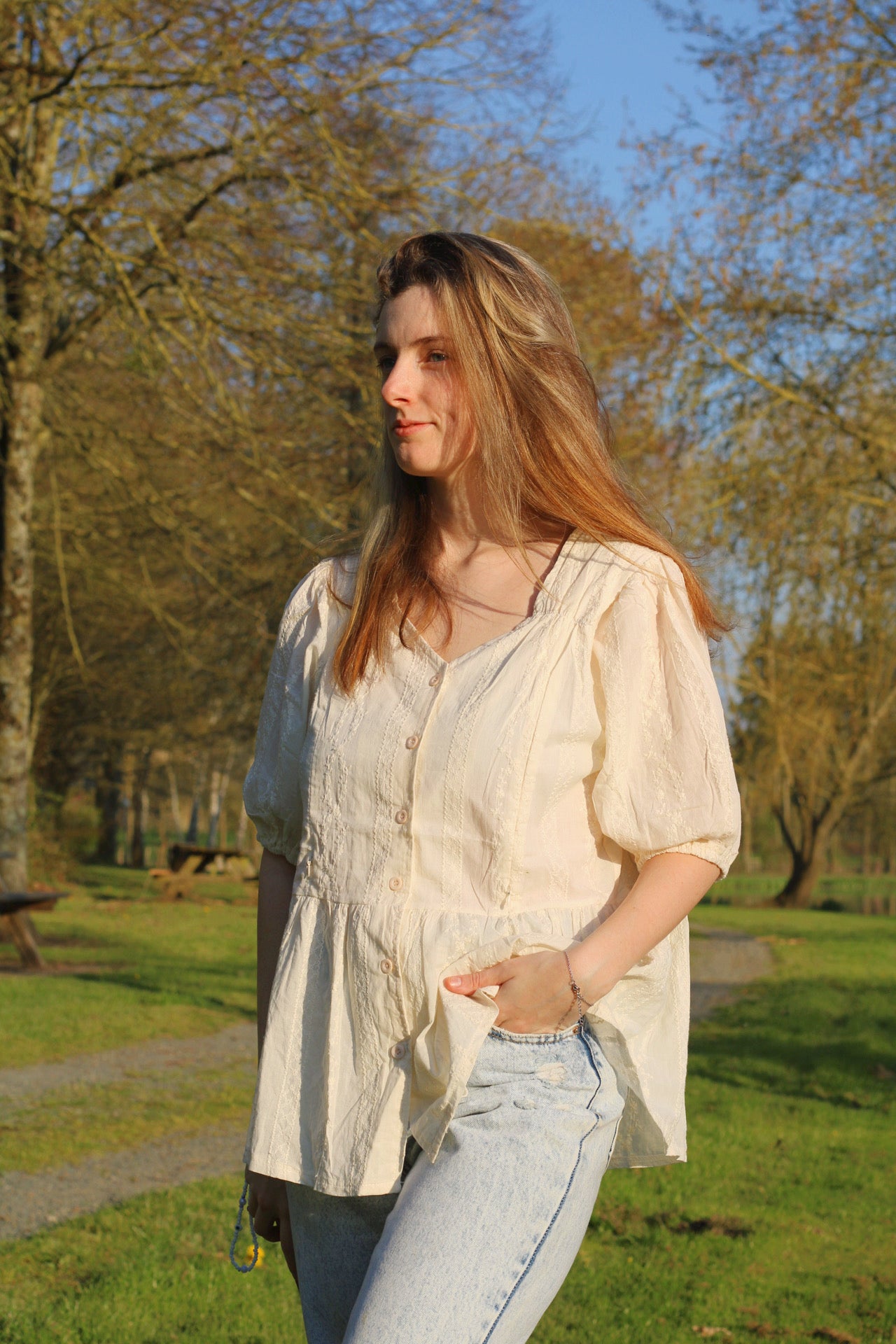 Chemisier d’allaitement Élégance Zippée 🤍