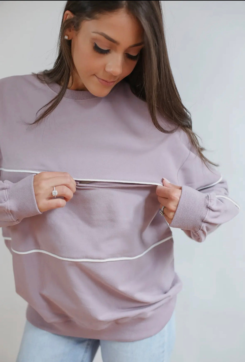 Sweat d’Allaitement Lilas💜