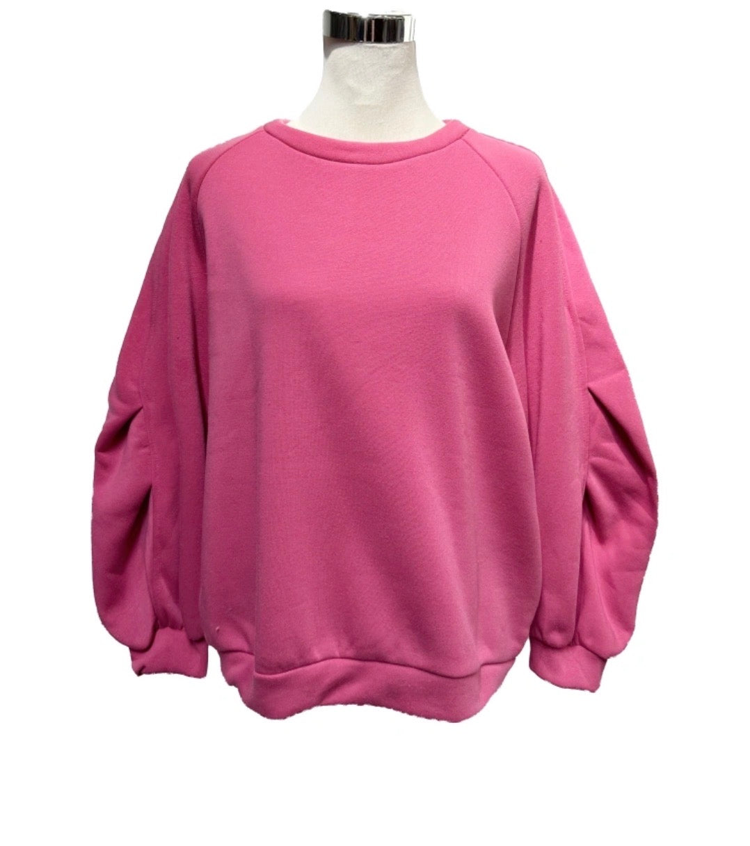 Pré commande - Sweat d’allaitement manches bouffantes plissées