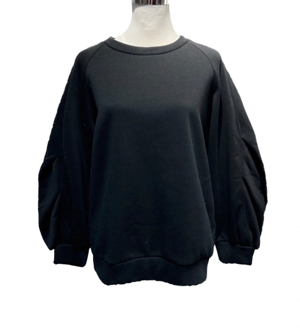 Pré commande - Sweat d’allaitement manches bouffantes plissées