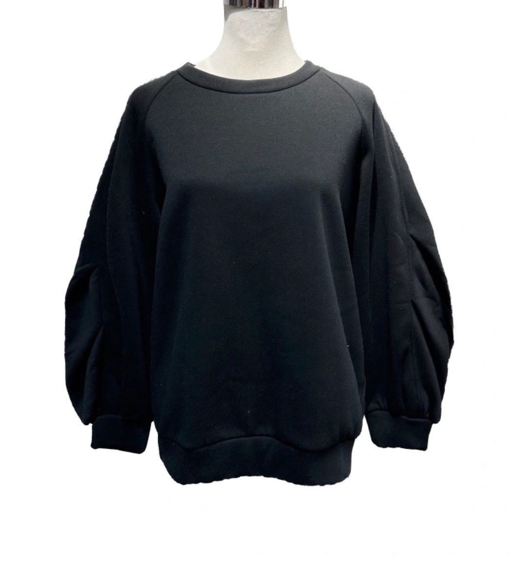 Pré commande - Sweat d’allaitement manches bouffantes plissées